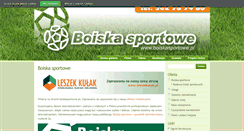 Desktop Screenshot of boiskasportowe.pl